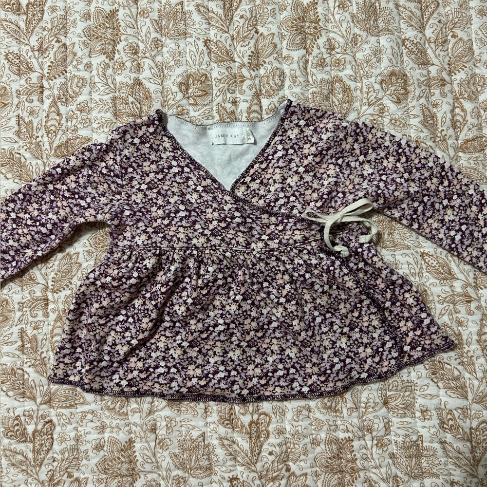 Jamie Kay wrap top Lily of the Valley